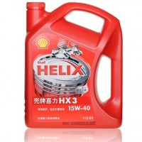 shell壳牌机油 喜力HX3矿物机油15W-40 4L红壳 红喜力
